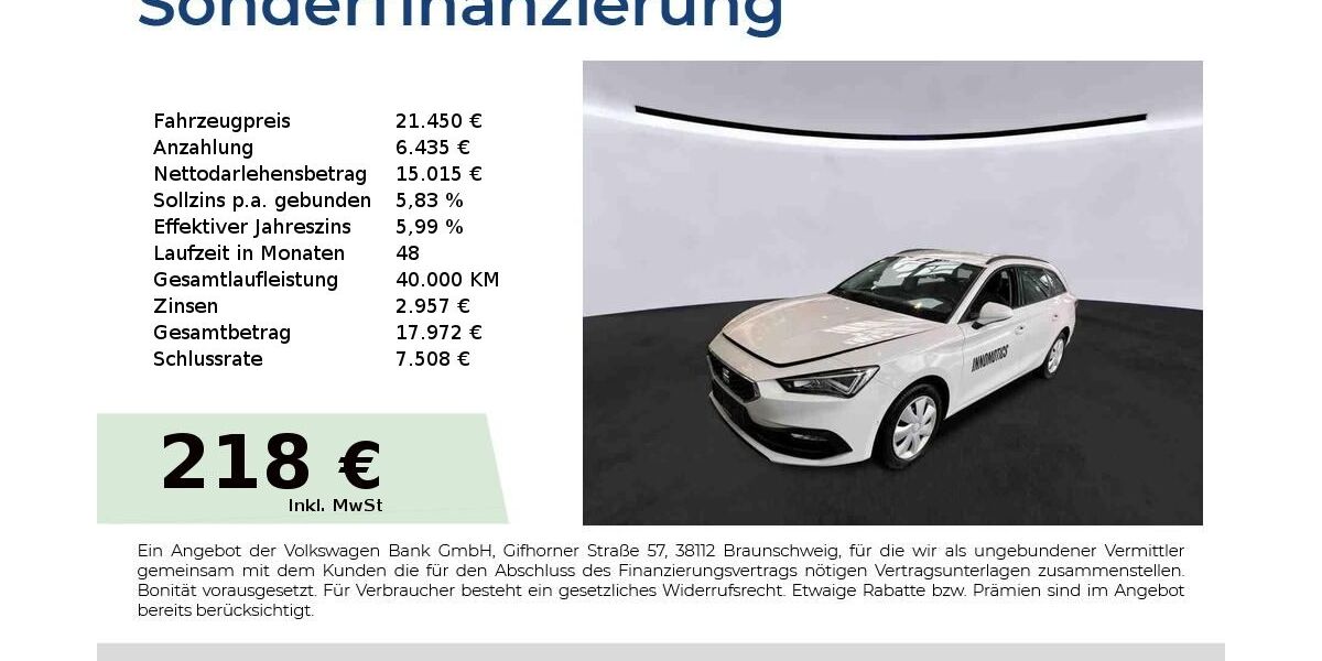 Seat Leon 57.350 km 21.450 &euro; Nürnberg 90431
