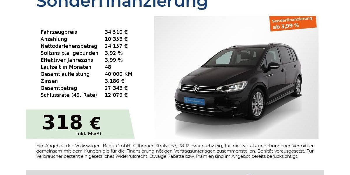 VW Touran 25.950 km 32.440 &euro; Nürnberg 90441