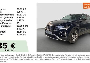 VW T-Roc 26.111 km 28.310 &euro; Fürth 90763