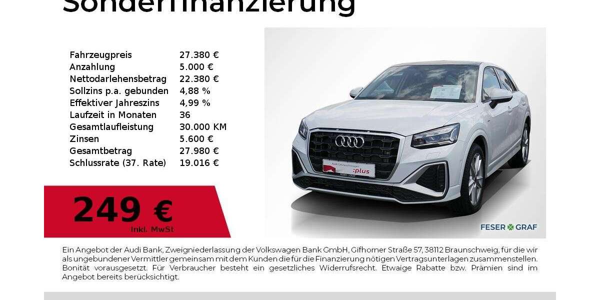 Audi Q2 29.500 km 27.380 &euro; Lauf an der Pegnitz 91207