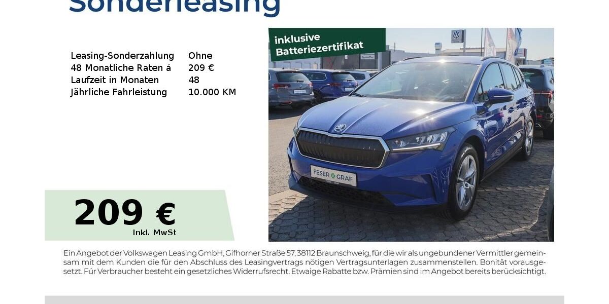 Skoda Enyaq 22.550 km 21.770 &euro; Baiersdorf 91083