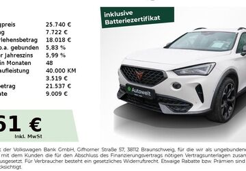 Cupra Formentor 54.350 km 25.440 &euro; Nürnberg 90431