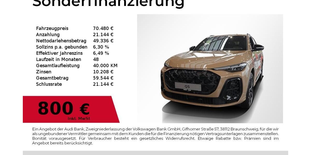 Audi Q5 5.000 km 70.480 &euro; Nürnberg 90411