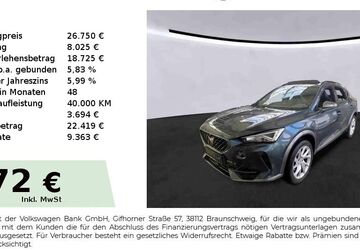 Cupra Formentor 14.750 km 26.750 &euro; Nürnberg 90431