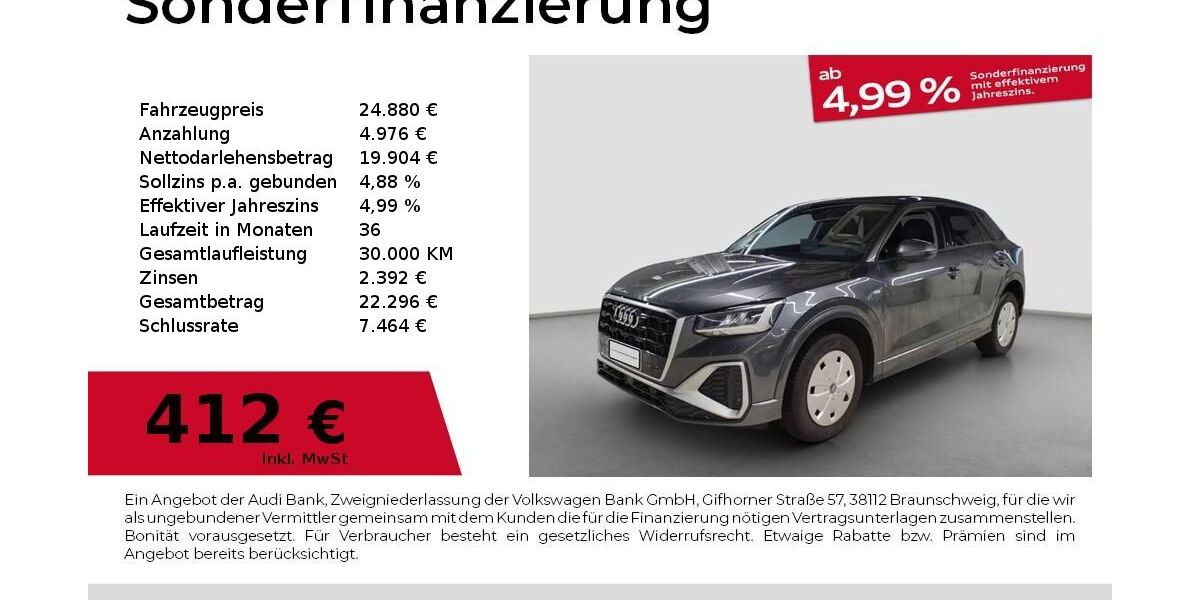 Audi Q2 6.936 km 24.880 &euro; Nürnberg 90441