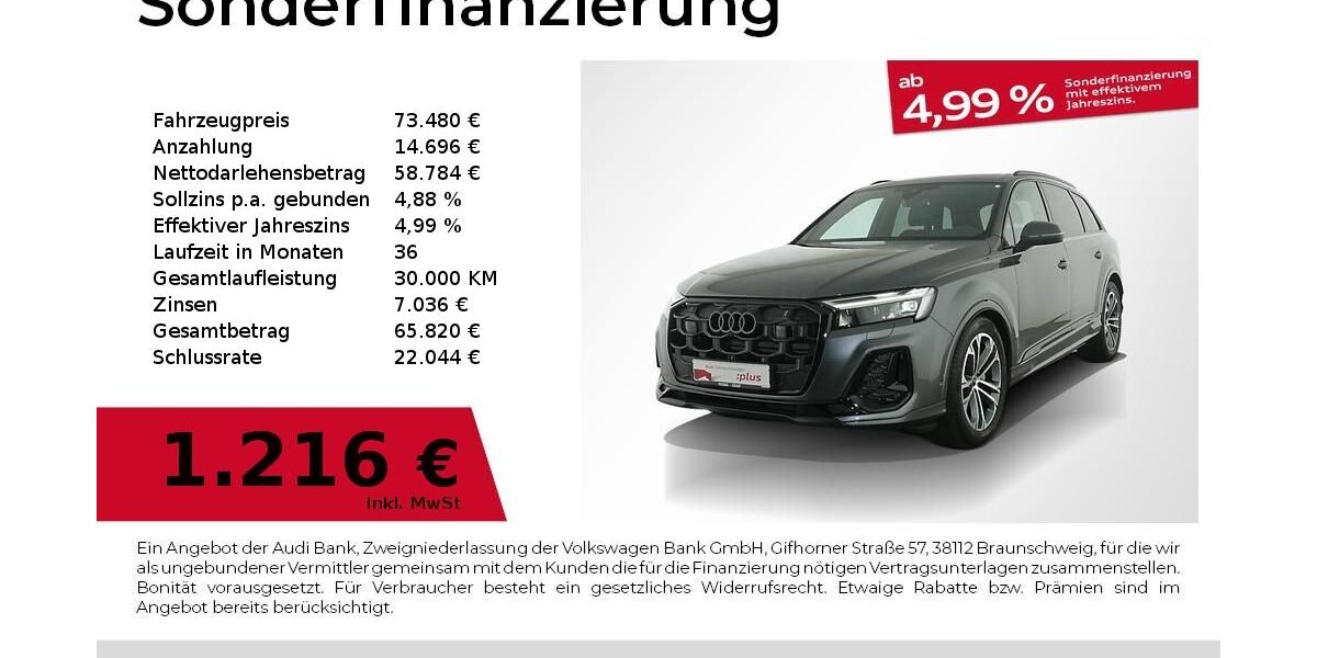 Audi Q7 11.480 km 70.940 &euro; Nürnberg 90441