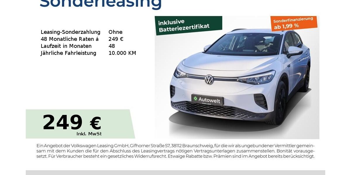VW ID.4 56.100 km 19.440 &euro; Forchheim 91301