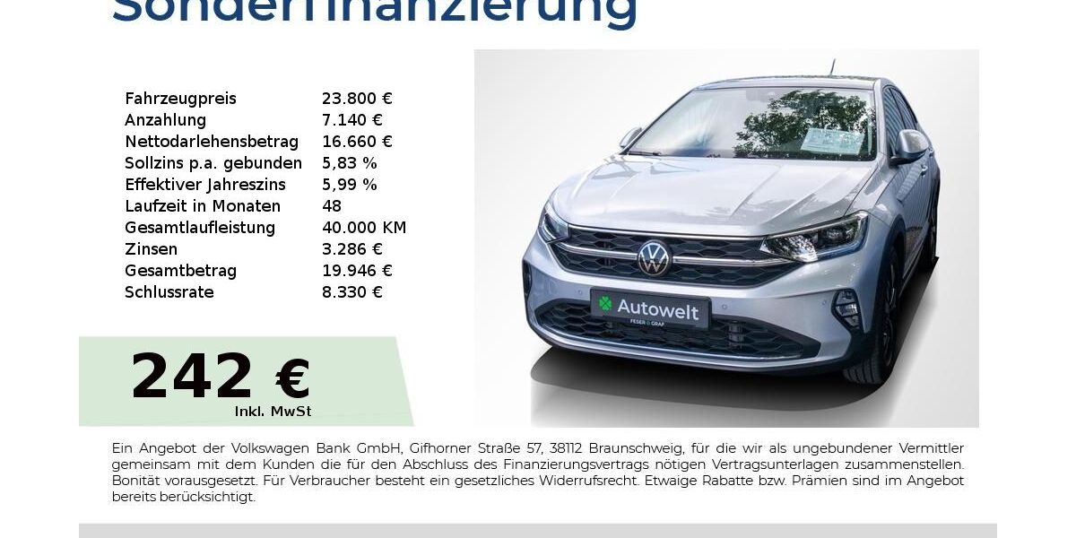 VW Taigo 22.650 km 23.440 &euro; Nürnberg 90431