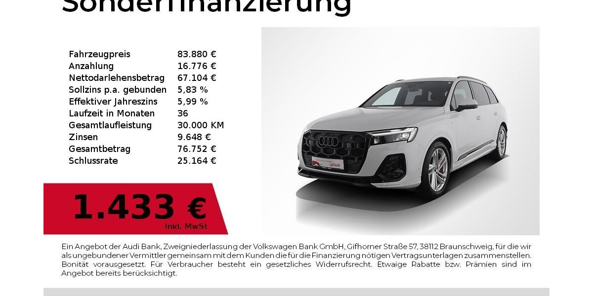 Audi Q7 9.100 km 81.770 &euro; Nürnberg 90441