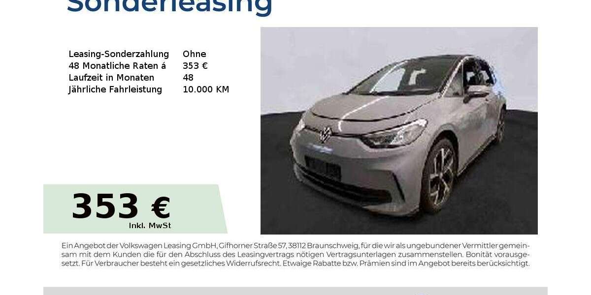 VW ID.3 17.357 km 28.804 &euro; Nürnberg 90411