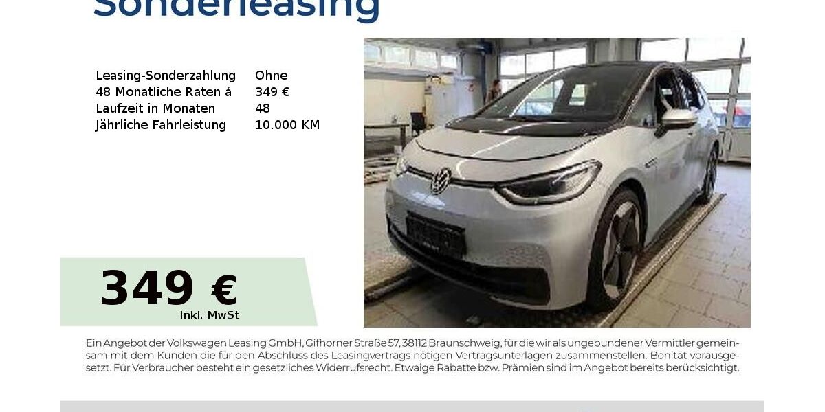 VW ID.3 21.477 km 28.904 &euro; Nürnberg 90411