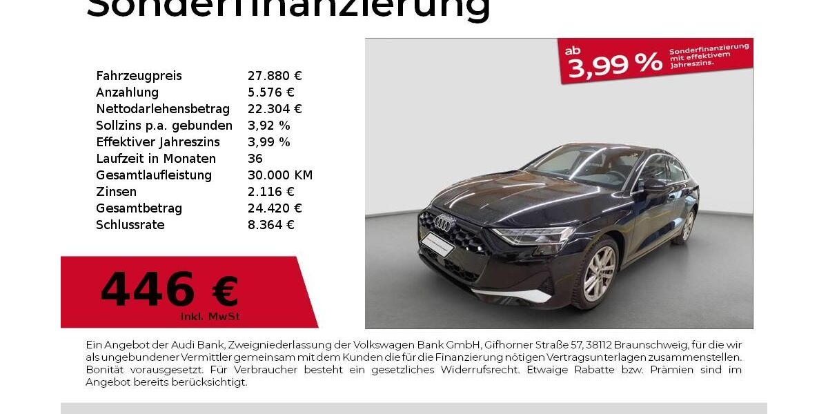 Audi A3 27.961 km 27.880 &euro; Nürnberg 90441