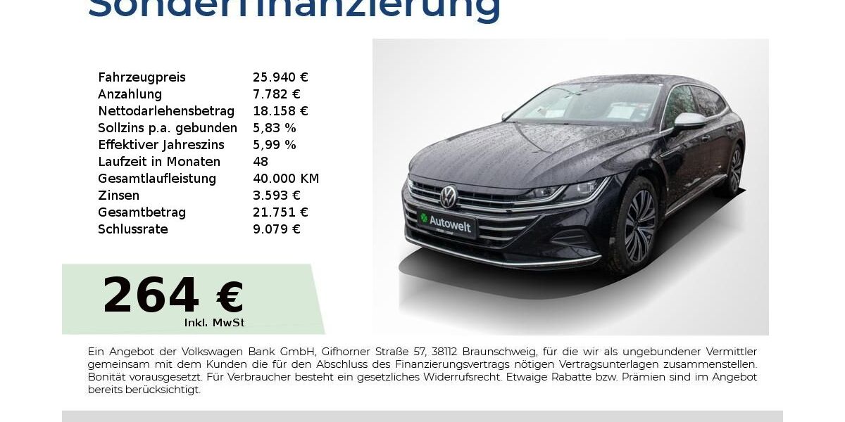 VW Arteon 105.950 km 25.940 &euro; Nürnberg 90431