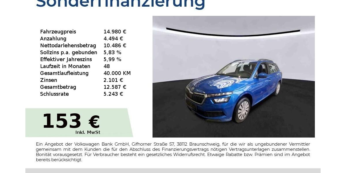 Skoda Kamiq 86.450 km 14.980 &euro; Nürnberg 90431