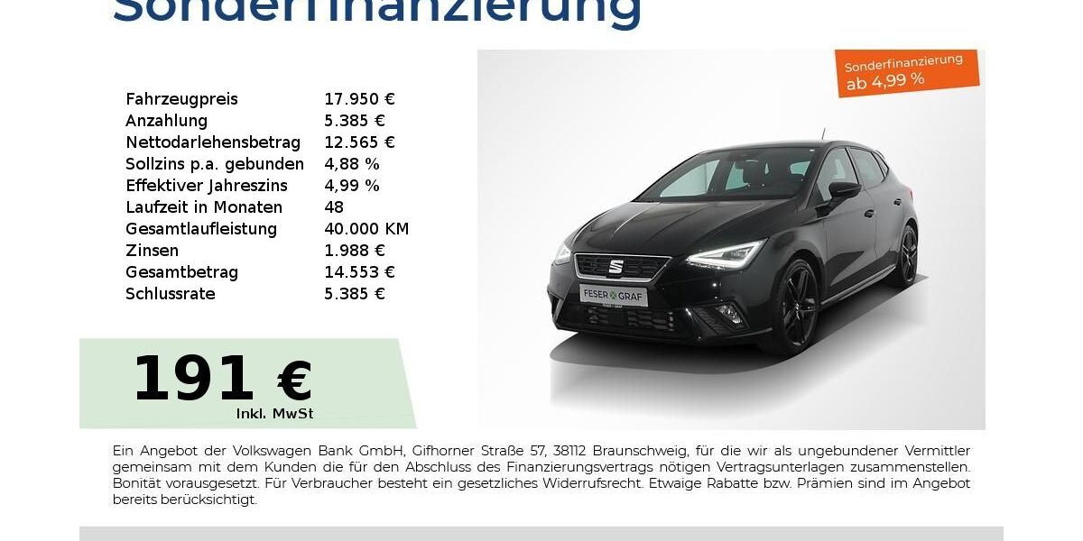 Seat Ibiza 23.350 km 17.950 &euro; Nürnberg 90441