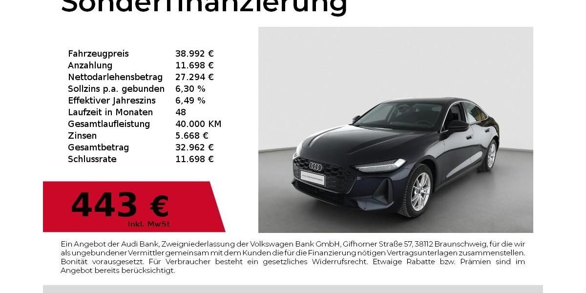 Audi A5 16.600 km 38.992 &euro; Nürnberg 90411