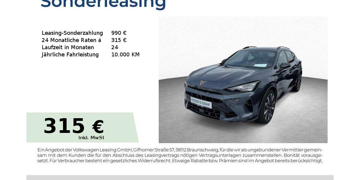 Cupra Formentor 26.250 km 42.950 &euro; Schwabach 91126