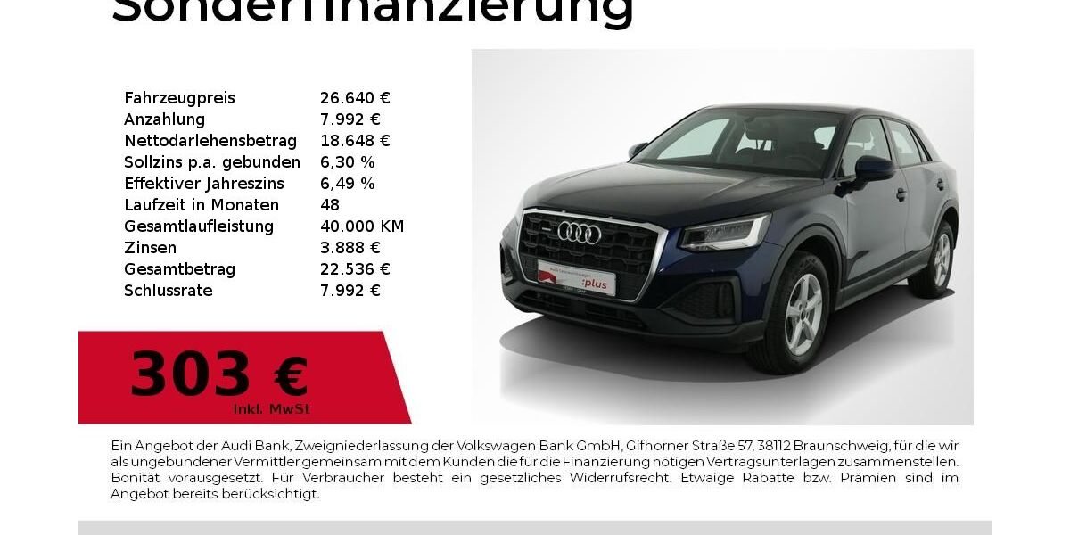 Audi Q2 43.600 km 26.640 &euro; Nürnberg 90411