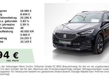 Seat Tarraco 103.950 km 28.980 &euro; Nürnberg 90431