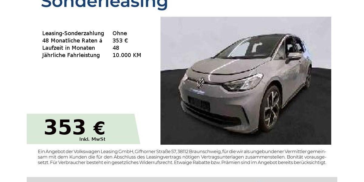 VW ID.3 17.357 km 28.804 &euro; Nürnberg 90411