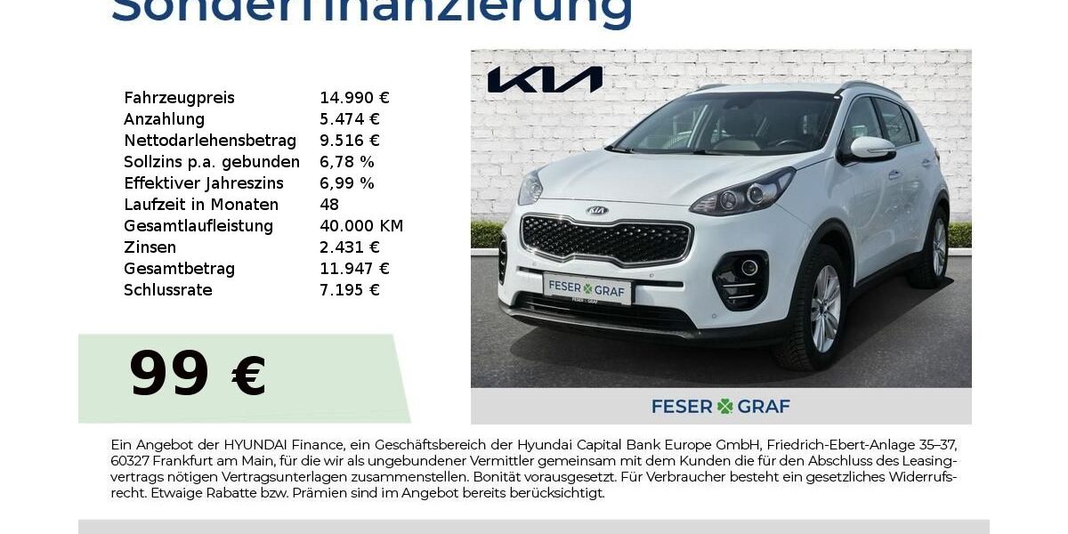 Kia Sportage 96.078 km 14.890 &euro; Roth 91154