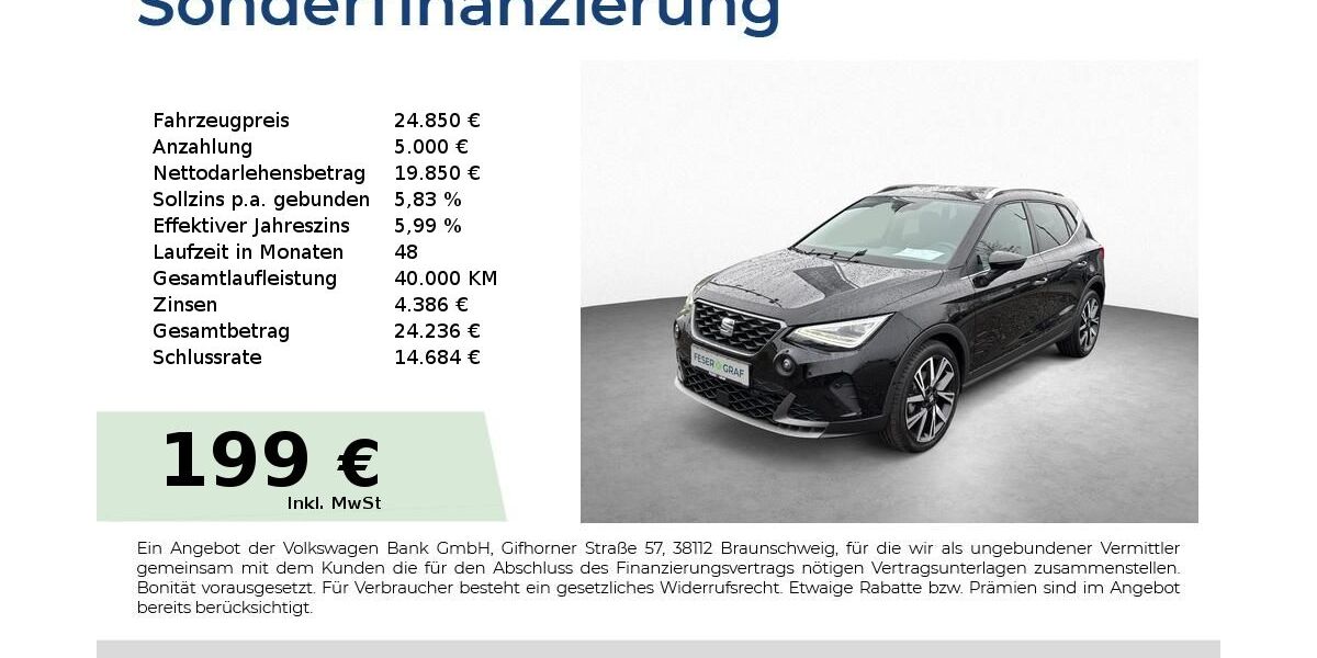 Seat Arona 6.900 km 23.450 &euro; Schwabach 91126