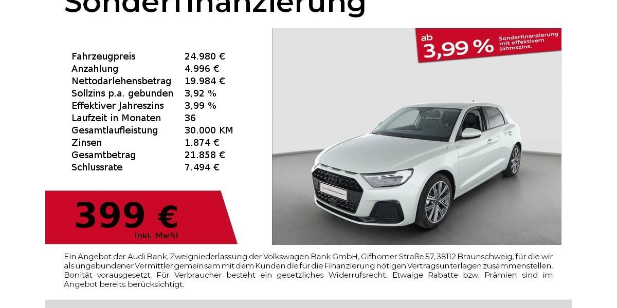 Audi A1 1.585 km 24.980 &euro; Nürnberg 90441