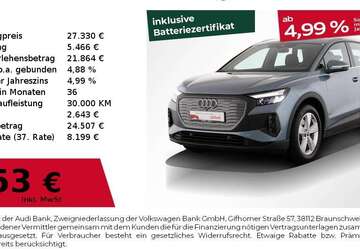 Audi Q4 e-tron 26.024 km 27.330 &euro; Nürnberg 90441
