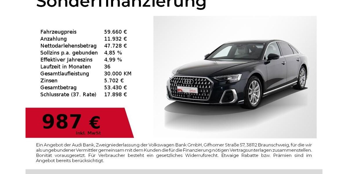 Audi A8 31.650 km 59.660 &euro; Nürnberg 90441