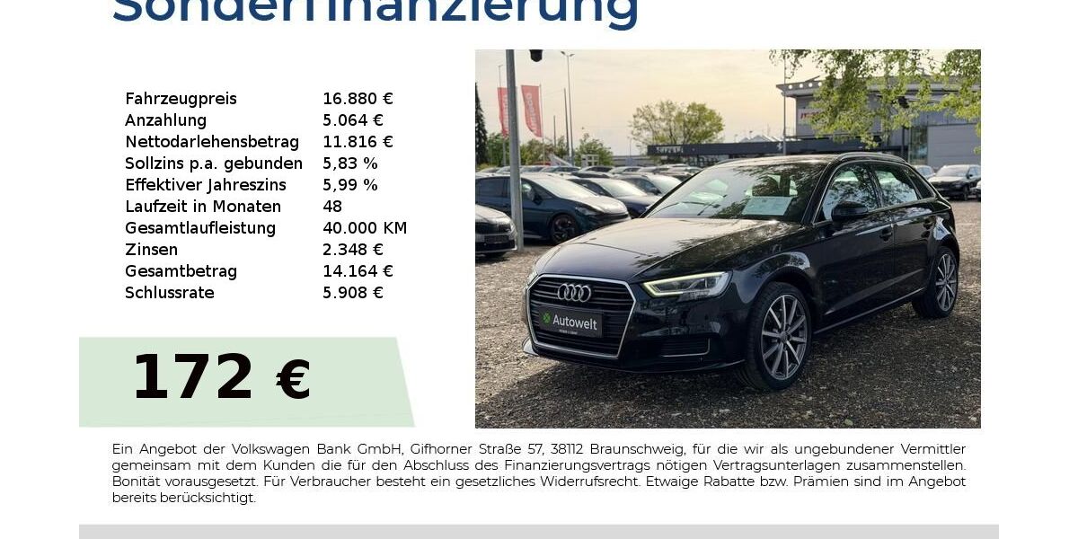 Audi A3 98.050 km 16.880 &euro; Nürnberg 90431