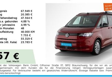 VW T7 California 19.750 km 64.617 &euro; Nürnberg 90441