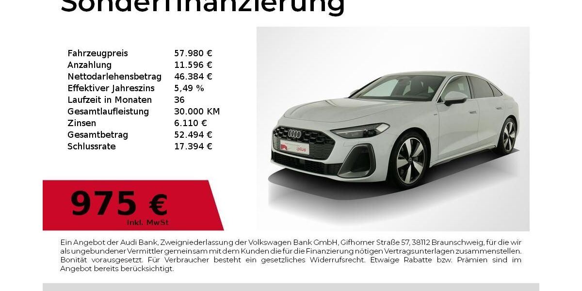 Audi A5 10.343 km 57.980 &euro; Nürnberg 90441