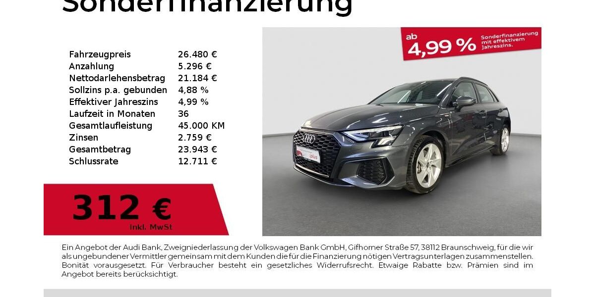 Audi A3 53.976 km 25.980 &euro; Fürth 90763