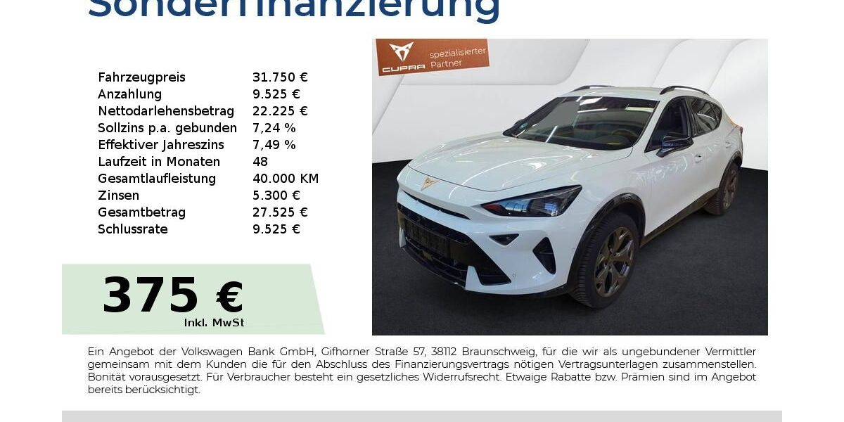Cupra Formentor 13.550 km 31.440 &euro; Nürnberg 90441