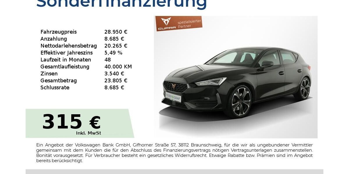 Cupra Leon 26.650 km 28.440 &euro; Nürnberg 90441