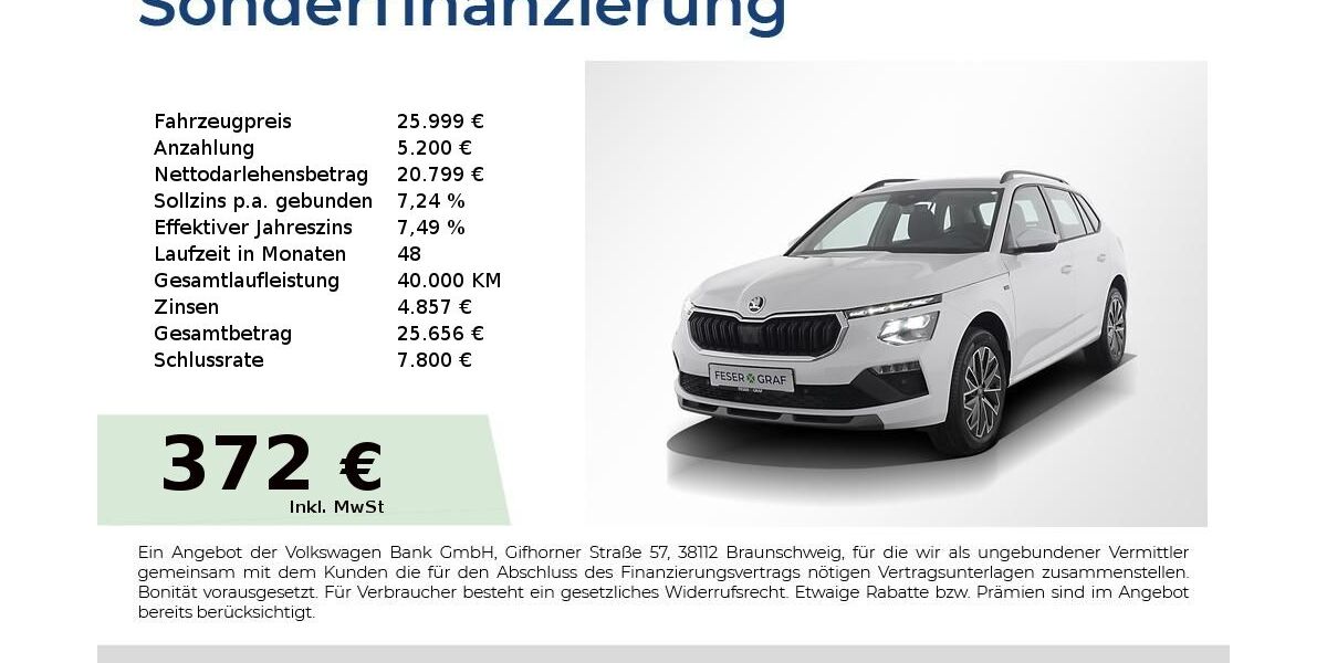 Skoda Kamiq 9.900 km 25.220 &euro; Nürnberg 90441