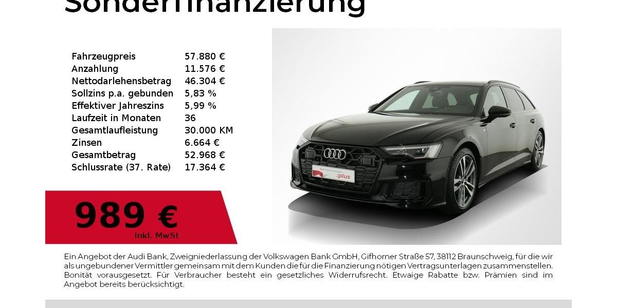 Audi A6 9.525 km 51.880 &euro; Nürnberg 90441