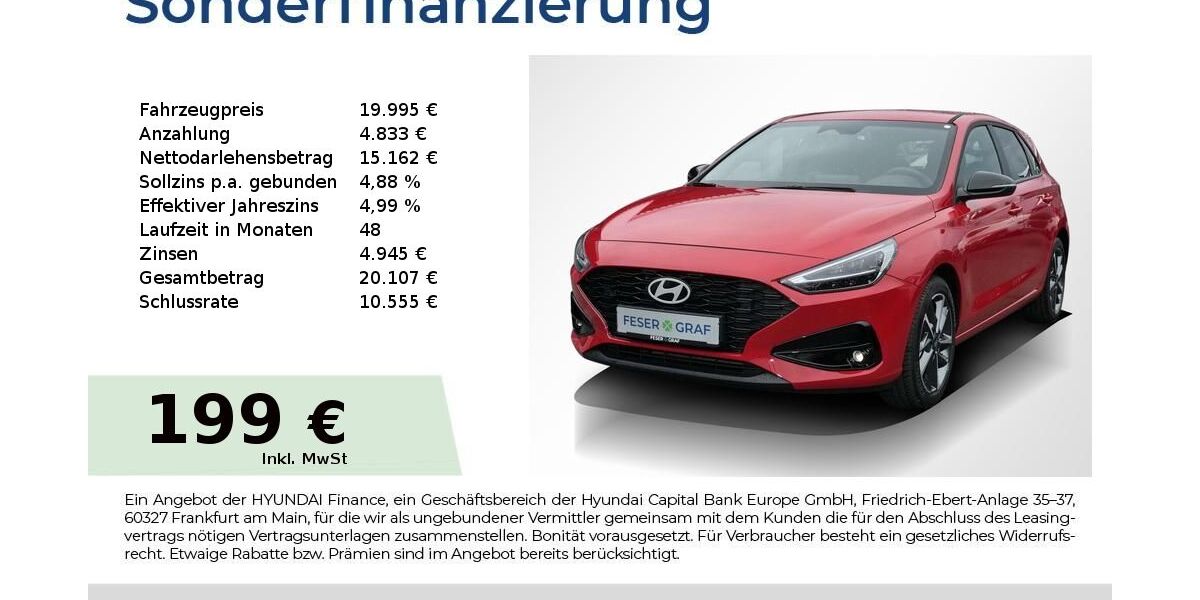 Hyundai i30 10.302 km 18.995 &euro; Fürth 90763