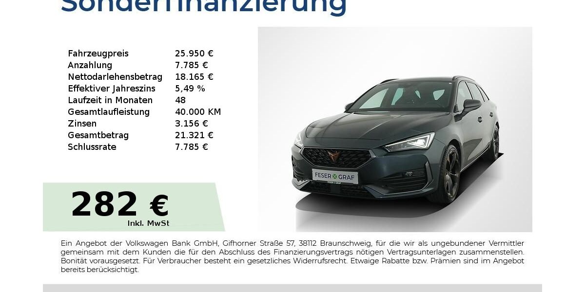 Cupra Leon 46.450 km 25.440 &euro; Nürnberg 90441