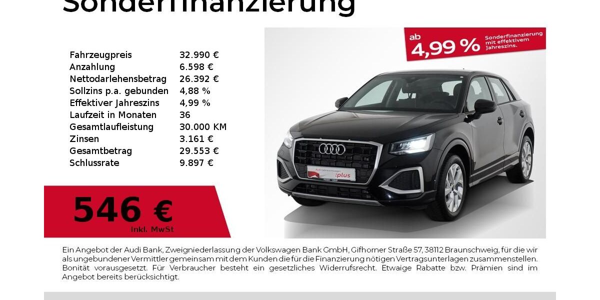 Audi Q2 27.917 km 32.990 &euro; Nürnberg 90441