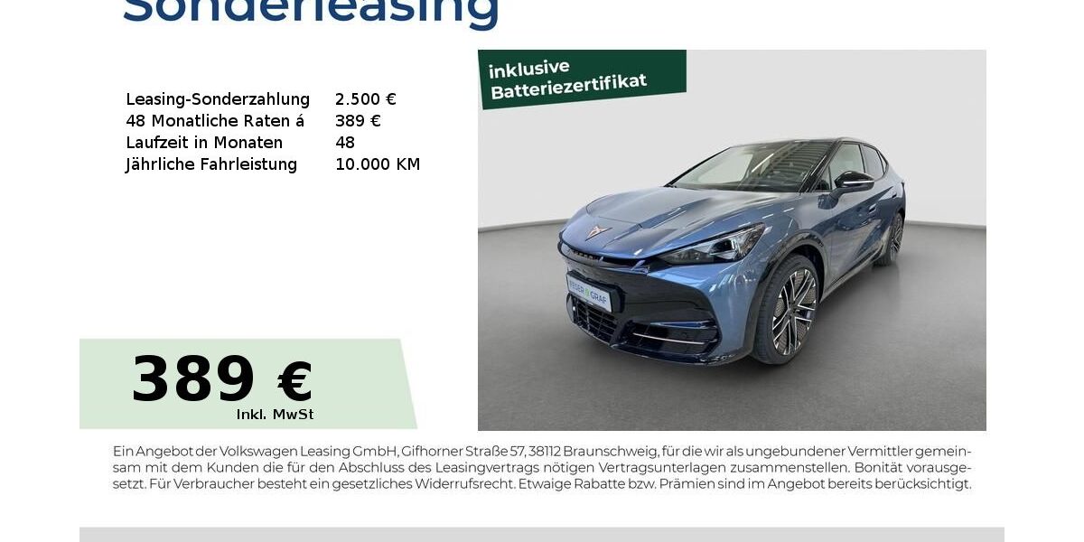 Cupra Tavascan 12.500 km 46.980 &euro; Fürth 90763