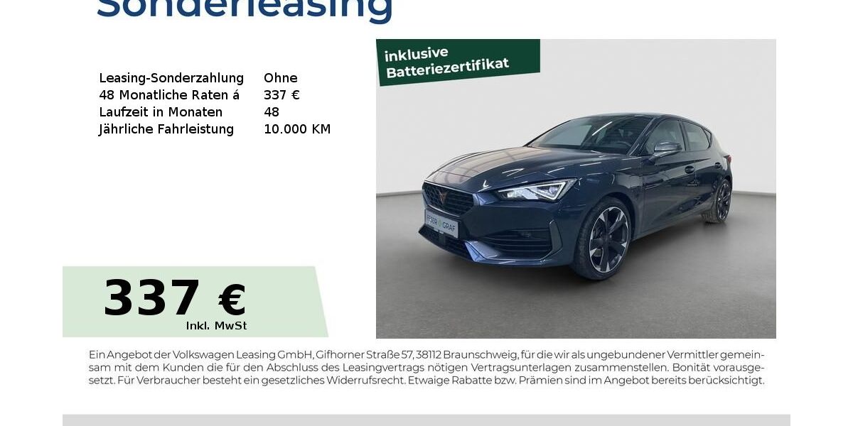 Cupra Leon 32.400 km 24.980 &euro; Fürth 90763