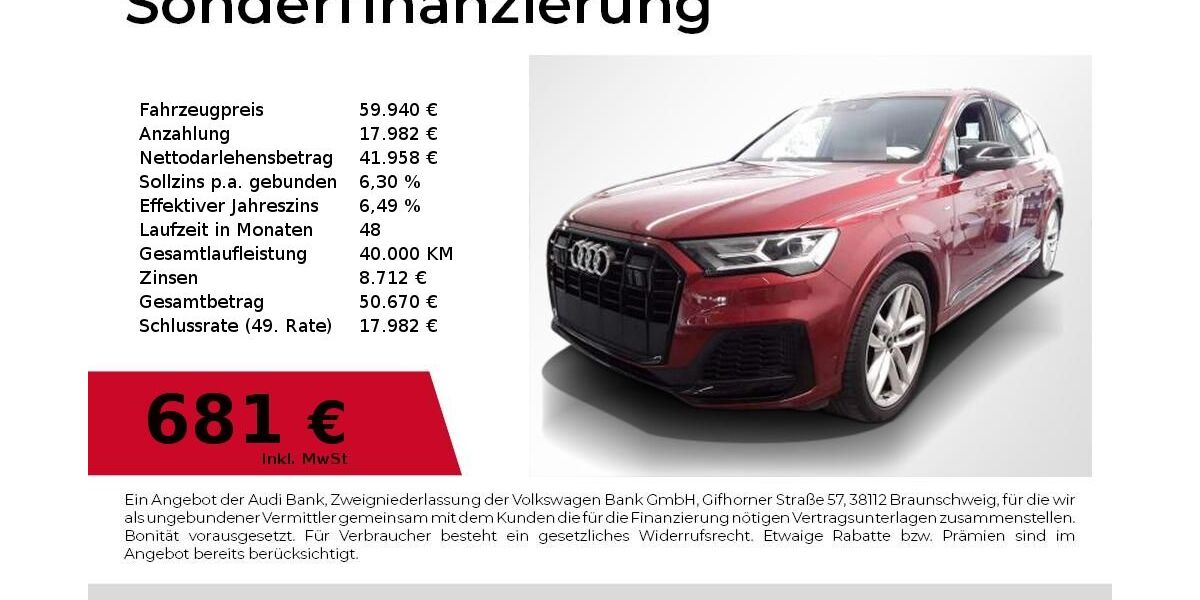 Audi Q7 43.500 km 54.880 &euro; Nürnberg 90411