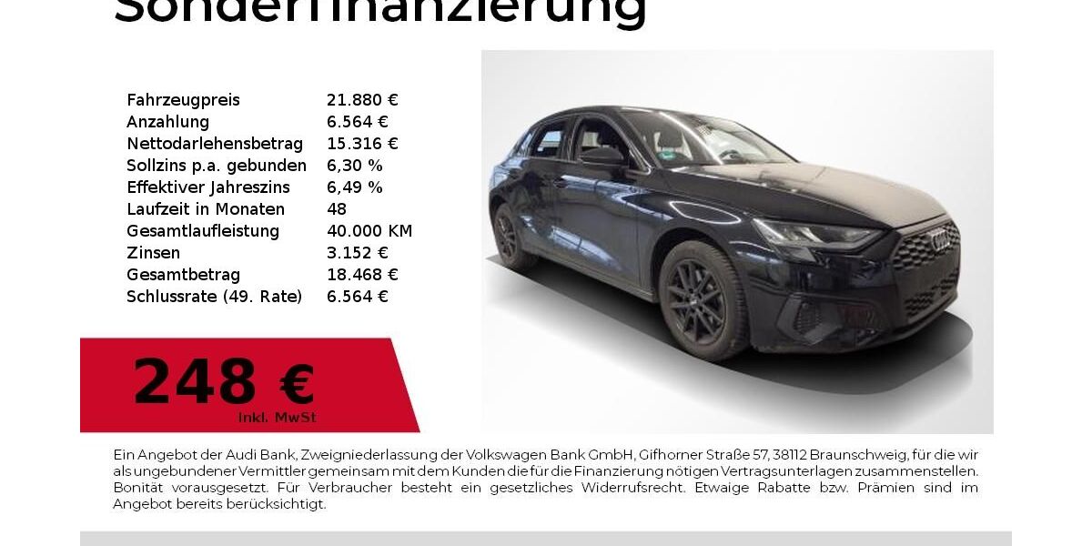 Audi A3 44.950 km 20.780 &euro; Nürnberg 90411