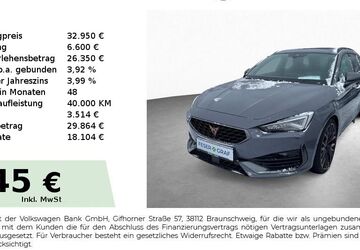 Cupra Leon 37.400 km 32.950 &euro; Schwabach 91126