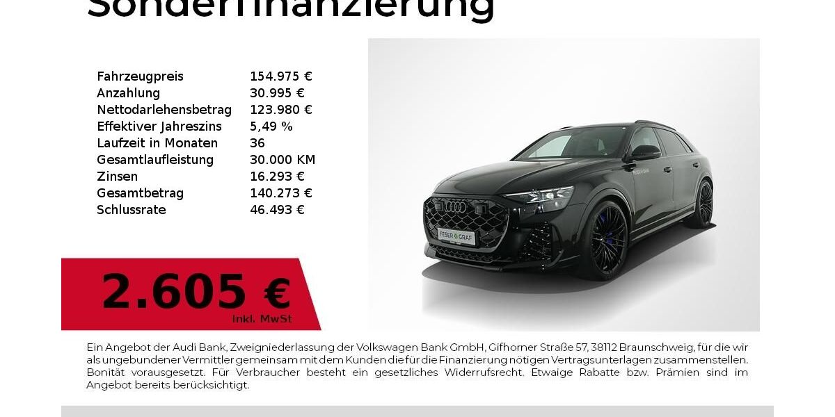 Audi RSQ8 5.000 km 153.480 &euro; Nürnberg 90441