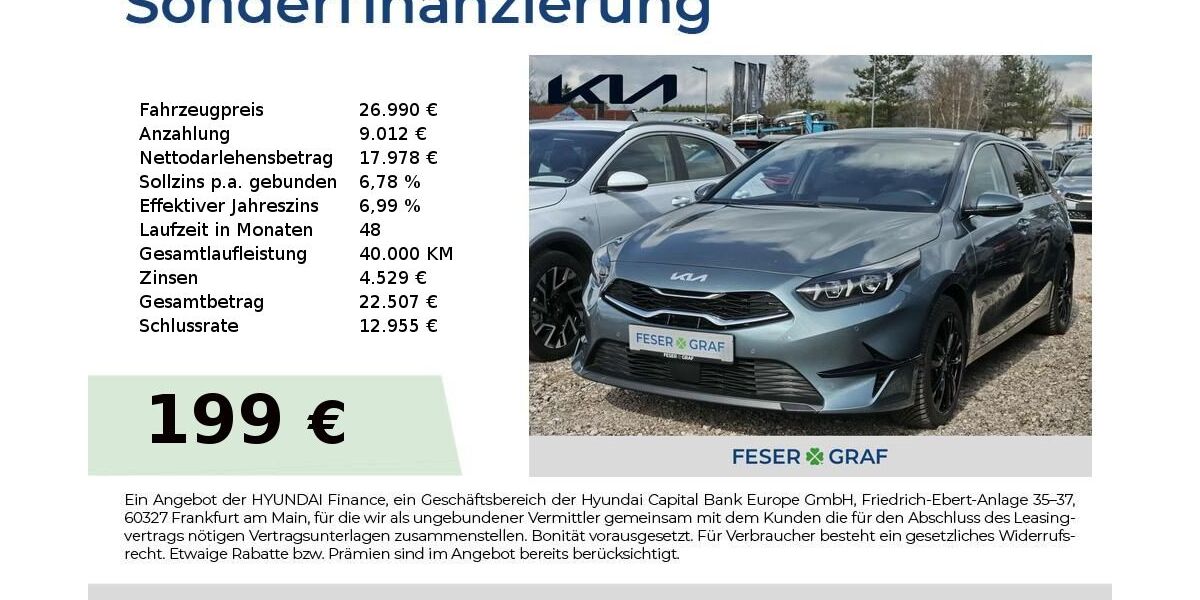 Kia ceed / Ceed 19.502 km 26.890 &euro; Roth 91154