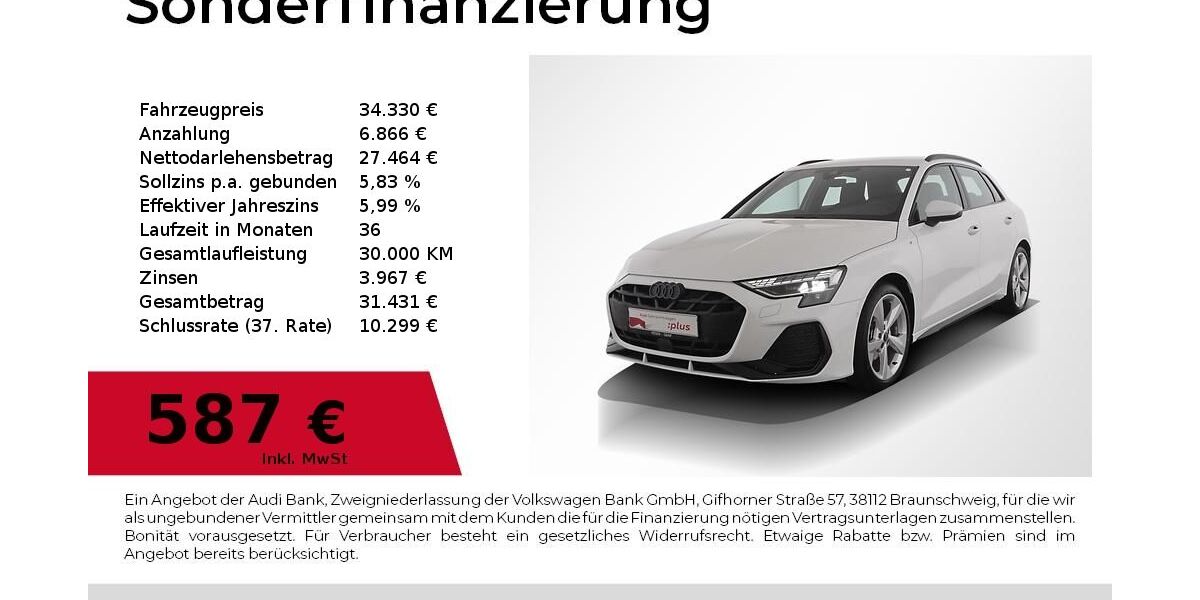 Audi A3 6.750 km 32.880 &euro; Nürnberg 90441