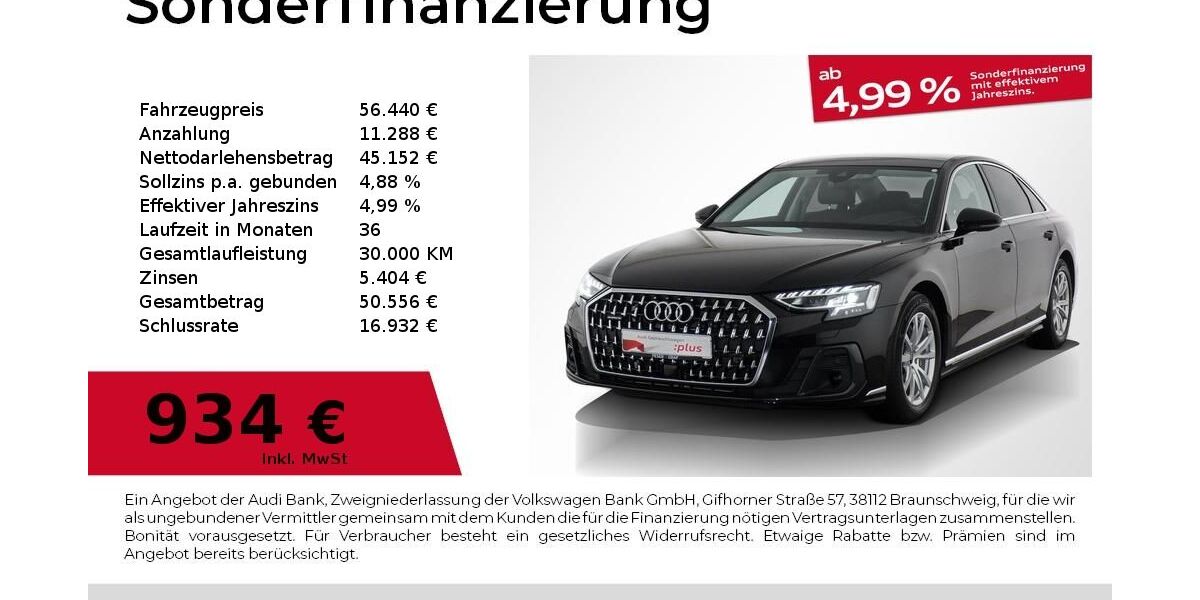 Audi A8 27.800 km 53.880 &euro; Nürnberg 90441