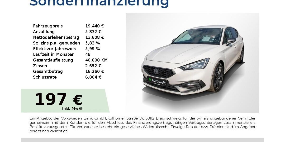 Seat Leon 102.750 km 18.940 &euro; Nürnberg 90431